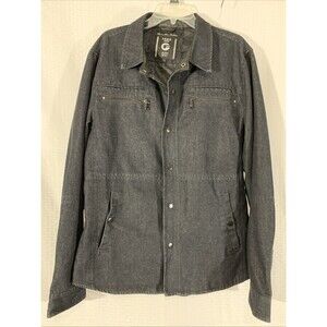 Fried Denim Jacket Mens L Excellent Button Up Pockets